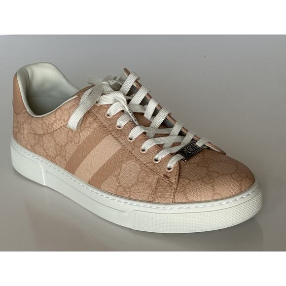 Gucci Women’s GG Supreme Ace Tonal Web Sneakers 9.5 US (39.5 Euro) 812026 NIB - Picture 2 of 15